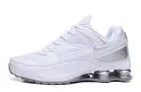 chaussures nike shox enigma 9000 r4 pour homme shark white